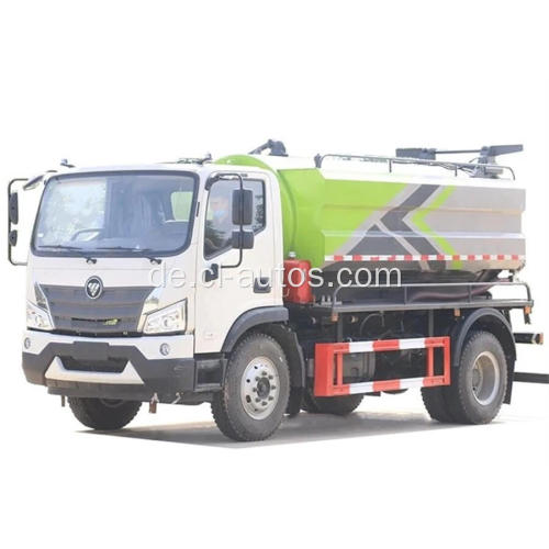 Foton 4x2 8000 Litres 8cbm Abwasserkanalklingertank Hochdruck kombinierter Wasserstrittwagen